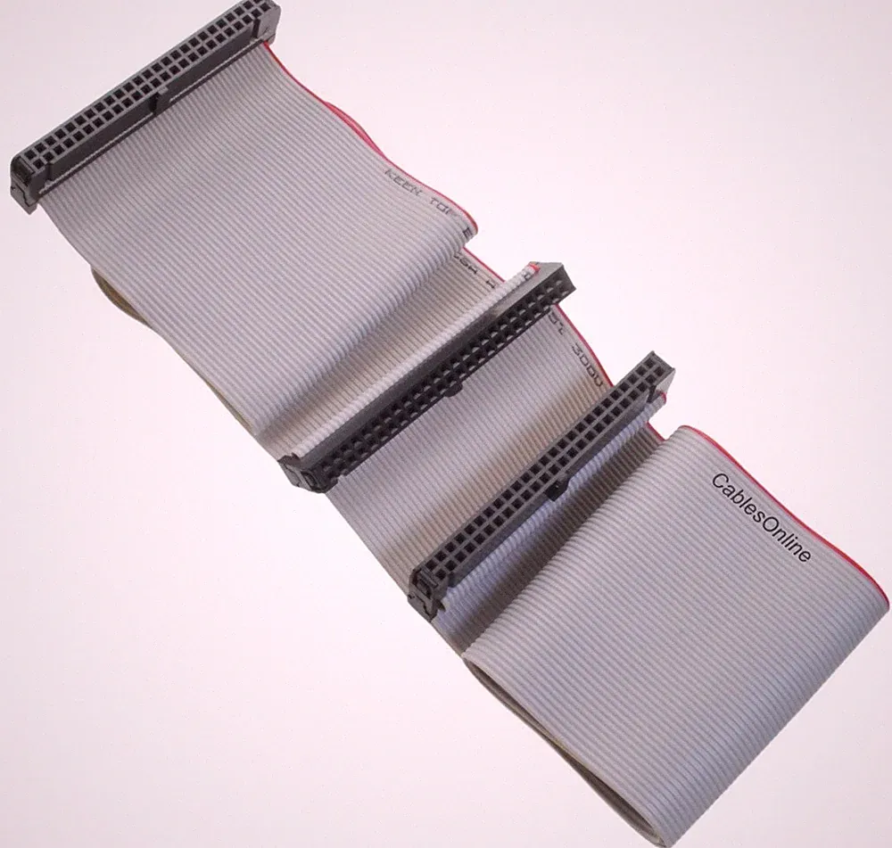 24" 50-Pin SCSI 3-Connector Internal Ribbon Cable Up To 2 Drives, CablesOnline