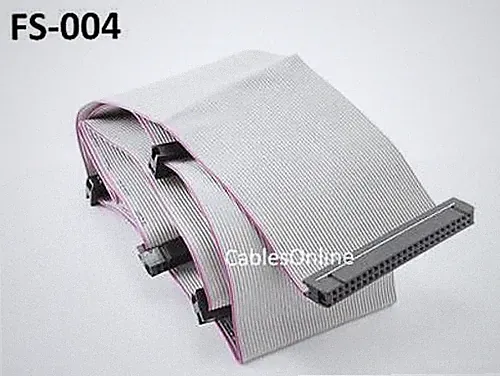 36" 50-Pin SCSI 5-Connector Internal Ribbon Cable Up To 4 Drives, CablesOnline
