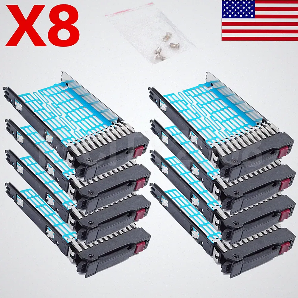8PCS For HP 2.5" Hard Drive Tray Caddy 378343-002 DL380 DL360 G5 G6 G7 SATA/SAS