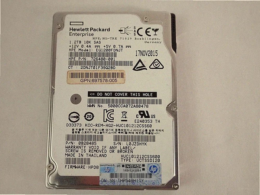 HGST HP HUC101212CSS600 1.2 TB 2.5 in SAS 2 Enterprise Hard Drive