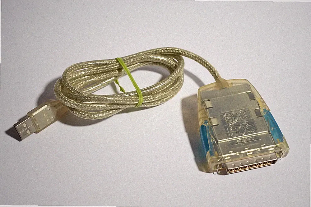 Logitec LUB-MSC USB to SCSI-2 Adapter Cable for Film Scanner / Hard Drives