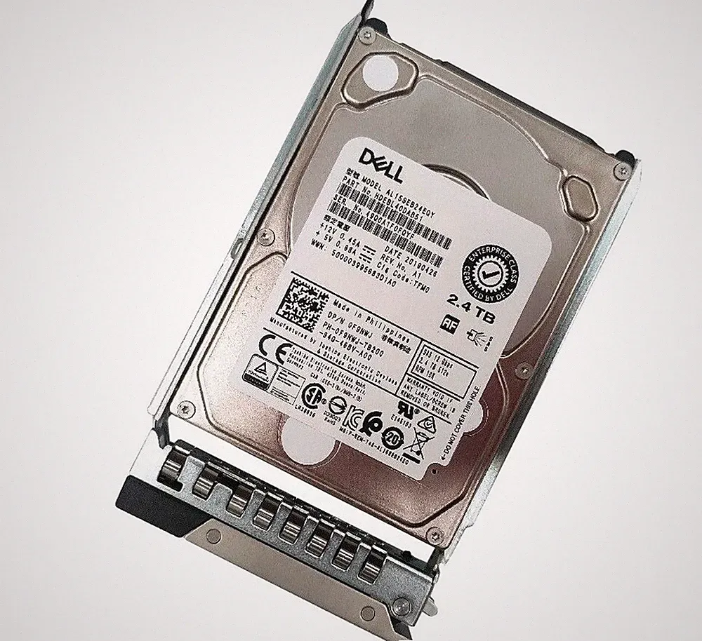 NEW Dell 0F9NWJ 2.4TB 10K SAS 12G AL15SEB24EQY HDD Hard Drive w/ 14G 15G Tray